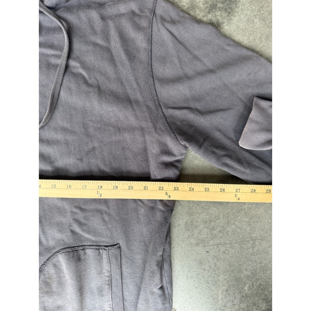 Aether Hoodie Mens Large Gray Full Zip Cotton Blend Sweatshirt Hooded Minor Flaw - Picture 5 of 8